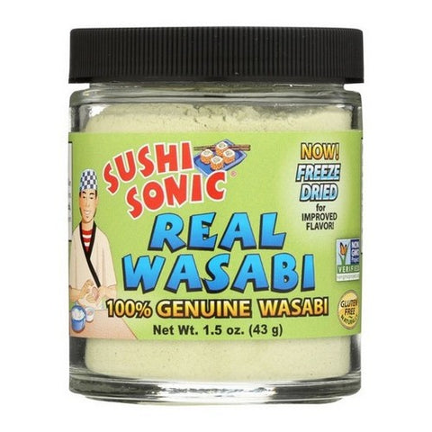 Sushi Sonic, Freeze Dried Real Wasabi 100% Genuine, 1.5 Oz (Case Of 12)