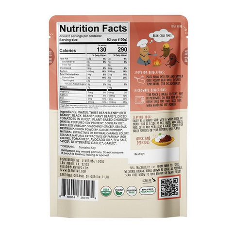 Beanvivo, Organic Three Bean Chili, 10 Oz (Case Of 6)