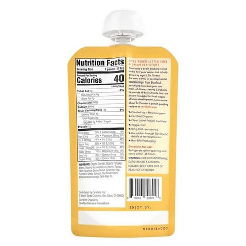 Cerebelly, Baby Puree Carrot Pumpkin, 4 Oz (Case Of 6)