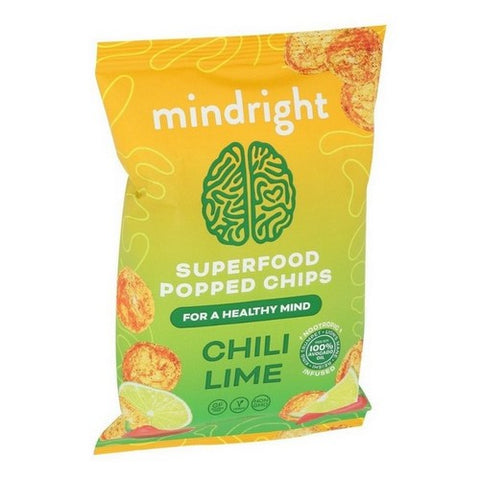Mindright, Mandarin Chili Lime Popped Chips, 1 Oz (Case Of 24)