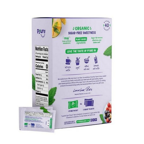 Pyure, Organic Stevia Granular Sweetener, 1.41 Oz (Case Of 6)