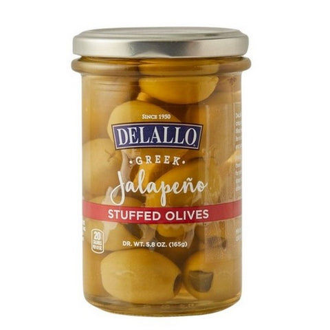 Delallo, Olives Jalapeno Stuffed, 5.8 Oz (Case Of 6)