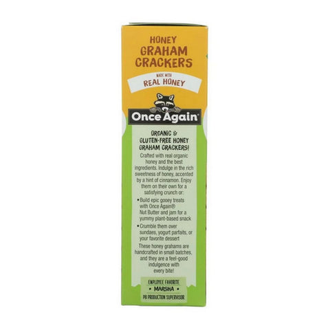 Once Again, Organic Gram Crackers Honey, 7.93 Oz (Case Of 6)