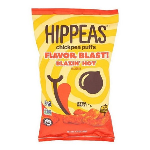 Hippeas, Chickpea Puffs Blazin' Hot, 3.75 Oz (Case Of 12)