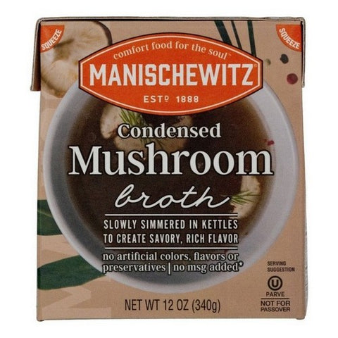 Manischewitz, Condensed Mushroom Broth, 12 Oz (Case Of 12)