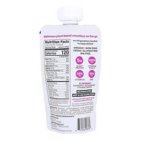 Noka, Organic Superfood Smoothie Strawberry Banana, 4.22 Oz (Case Of 6)