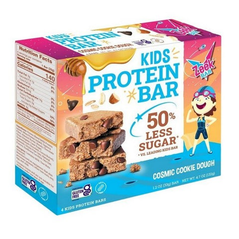 Zeek Bar, Kids Protein BarCosmic Cookie Dough, 4.7 Oz (Case Of 6)