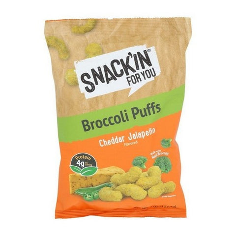 Snack In For You, Sour Cream Jalapeno Cheddar Broccoli Puffs, 4 Oz (Case Of 12)