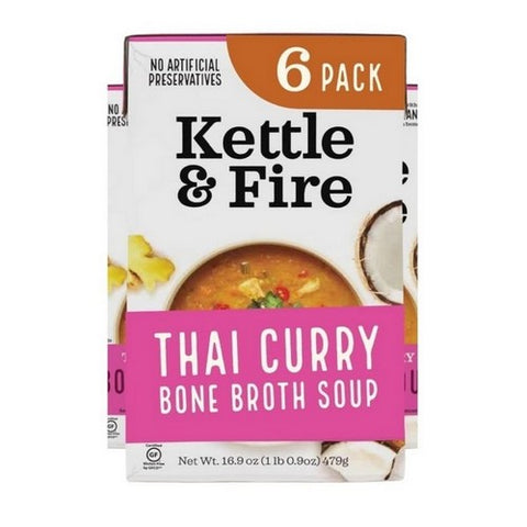 Kettle And Fire, Reduced Sodium Bone Broth Chicken, 16.9 Oz (Case Of 6)