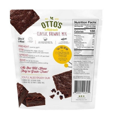 Ottos Naturals, Grain Free Classic Brownie Mix, 11.1 Oz (Case Of 6)