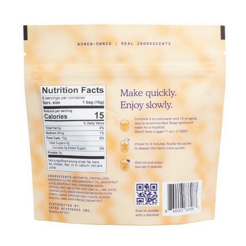 Sayso, Skinny Cardamom Paloma, 4.62 Oz (Case Of 6)