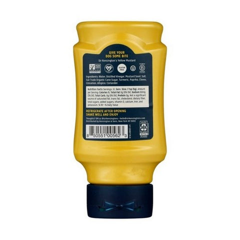 Sir Kensingtons, Yellow Mustard Squeeze Bottle, 9 Oz (Case Of 6)
