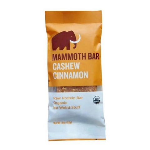 Mammoth Bar, Organic Cashew Cinnamon, 1.8 Oz (Case Of 10)