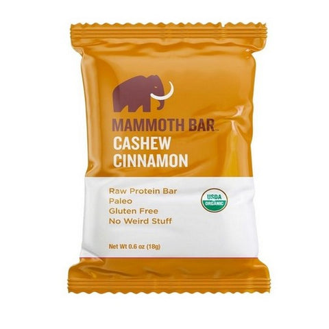 Mammoth Bar, Cashew Cinnamon Bar, 0.6 Oz (Case Of 50)