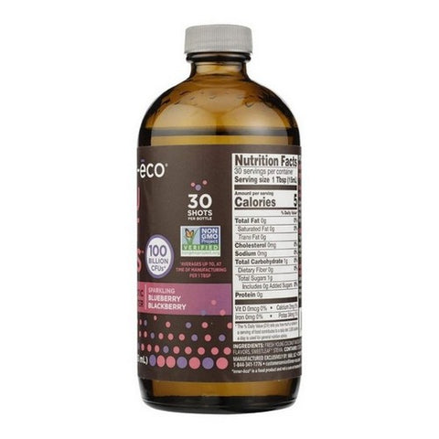 Inner Eco, Blueberry Blackberry Sparkling Probiotic Coconut Water, 15 Oz(Case Of 4)