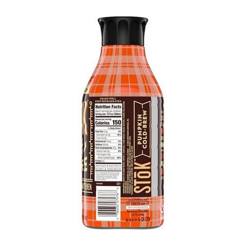 Stok, Creamed Pumpkin Cold Brew Coffee, 48 Oz (Case Of 6)