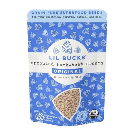 Lil Bucks, Original Buckwheat Sprouted Crunch, 6 Oz (Case Of 6)