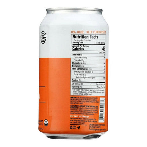 Better Booch, Organic Citrus Sunrise Kombucha With Grapefruit Plus Sage Plus Puerh Tea, 12 Oz X 4 Count (Case Of 6)