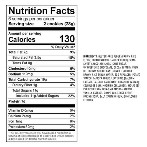 Cybeles, Chocolate Chip Cookies, 6 Oz (Case Of 6)