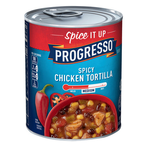 Progresso, Spicy Chicken Tortilla Soup Medium, 18.5 Oz (Case Of 12)