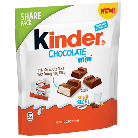 Kinders, Chocolate Mini Size Pack, 7.2 Oz (Case Of 8)
