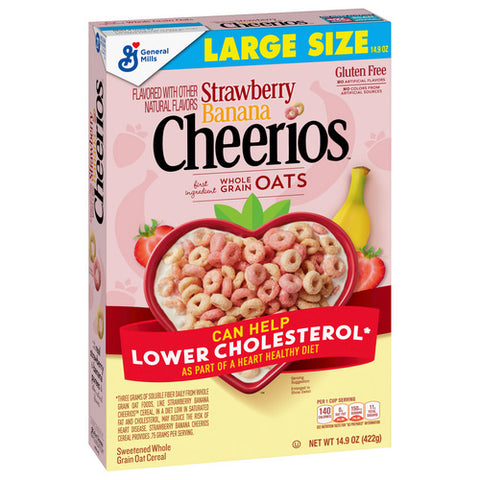 General Mills, Strawberry Banana Breakfast Cereal Gluten Free, 14.9 Oz (Case Of 8)