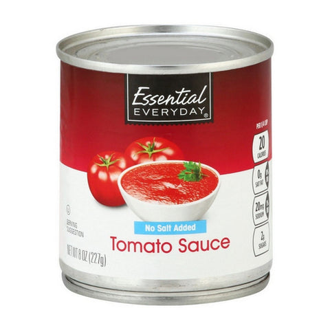 No Salt Added Tomato Sauce 8 Oz (Case Of 48) by Essential Everyday