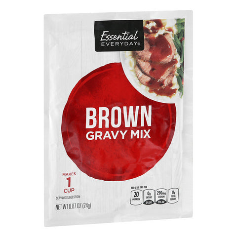 Essential Everyday, Brown Gravy Mix, 0.87 Oz (Case Of 24)