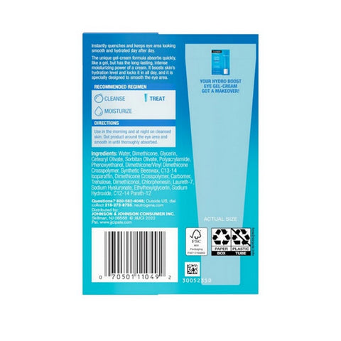 Neutrogena, Hydro Boost Eye Gel Cream, 0.5 Oz (Case Of 3)