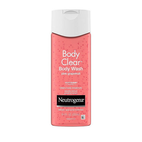 Neutrogena, Body Clear Pink Grapefruit Acne Body Wash, 8.5 Oz (Case Of 3)