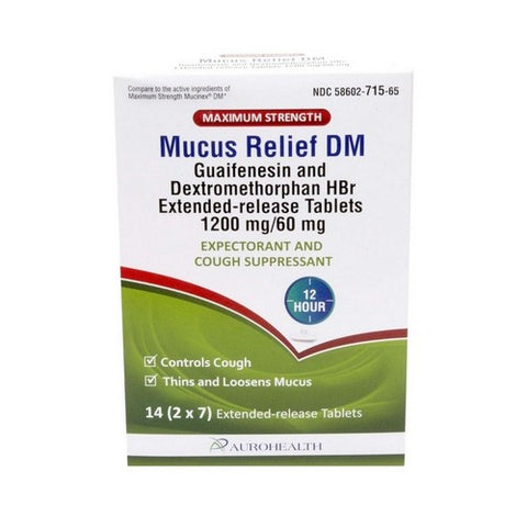 Guaifenesin Dextromethorphan 14 Tabs by Auro Health
