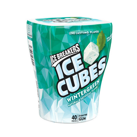 Cubes Wintergreen Sugar Free Gum 3.24 Oz (Case Of 6) by Ice Breakers