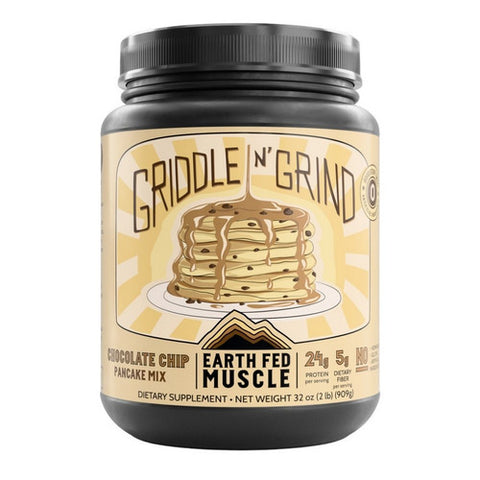 Earth Fed Muscle, Grind Chocolate Chip Pancake and Waffle Mix, 2 Lbs
