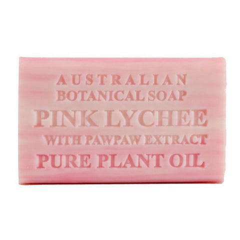 Australian Botanical Soap, Pink Lychee Bar Soap, 6.6 Oz