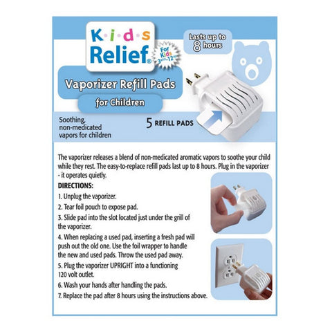 Homeolab, Kids Relief Waterless Vaporizer Refills, 5 Count