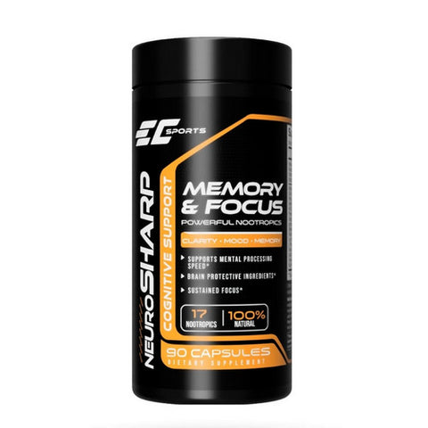 EC Sports, NeuroSharp Memory And Focus, 90 Capsules