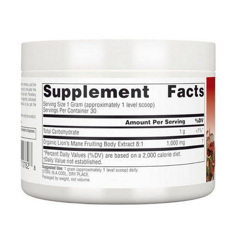 Planetary Herbals, Lion's Mane Capsules, 30 Grams