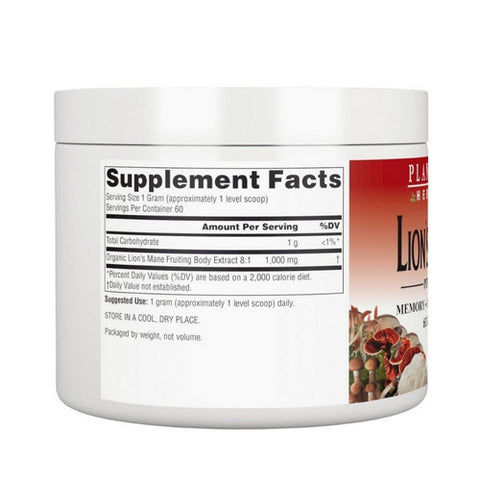 Planetary Herbals, Lion's Mane Capsules, 60 Grams