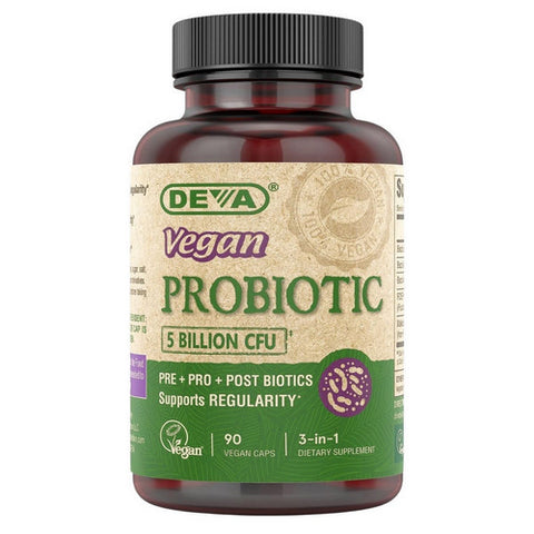 Deva Vegan Vitamins, Vegan Probiotic 5 Billion CFU, 90 Tablets