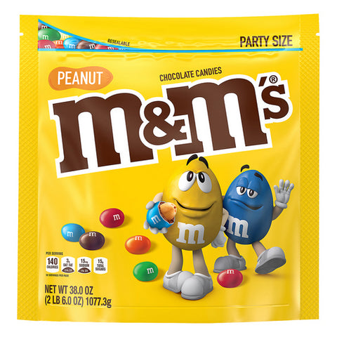 Milk Chocolate Peanut Candies Party Size 38 Oz (Case Of 6) by M&M