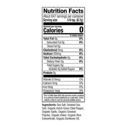 Frontier Coop, Organic Hatch Chile Finishing Salt, 1 Lb