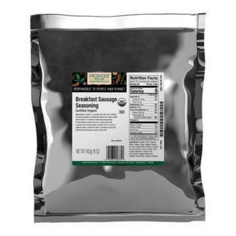 Frontier Coop, Organic Breakfast Sausage Seasoning, 1 Lb