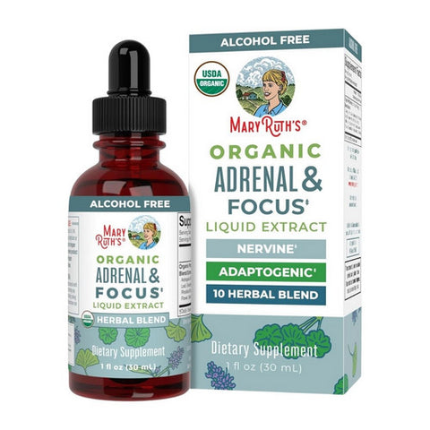 MaryRuth's, Organic Adrenal & Focus Liquid Extract, 1 Oz