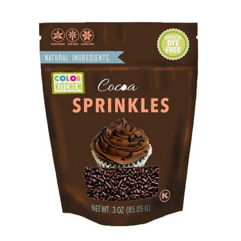 Colorkitchen, Color Kitchen Dark Cocoa Natural Sprinkles, 3 Oz