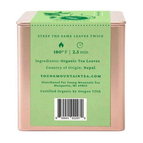 Young Mountain Tea, Organic Green Pearls Tea, 12 Bags