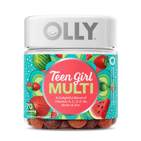 Teen Girl Multi Gummies Berry Melon 70 Count (Case Of 1) by Olly