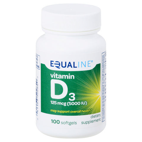 Vitamin D3 100 Count (Case Of 3) by Equaline