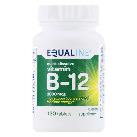 Vitamin B12 Quick Disslove 120 Count (Case Of 3) by Equaline