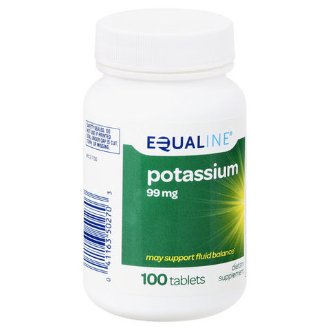 Equaline, Potassium, 99 Mg, 100 Count (Case Of 3)