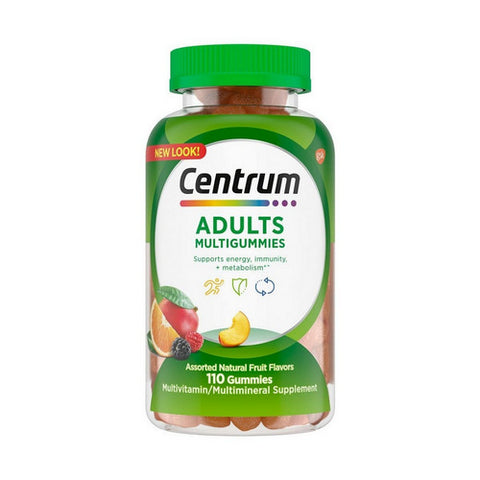 Multigummies Assorted Natural Fruit Flavor 180 Count (Case Of 3) by Centrum